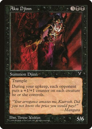 Aku Djinn [Visions] MTG Single Magic: The Gathering  | Multizone: Comics And Games