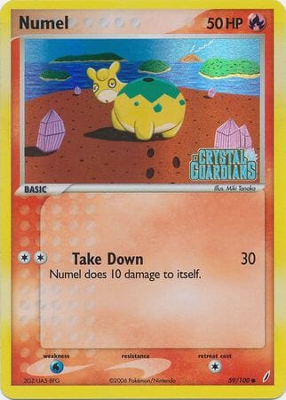 Numel (59/100) (Stamped) [EX: Crystal Guardians] Pokemon Single Pokémon  | Multizone: Comics And Games