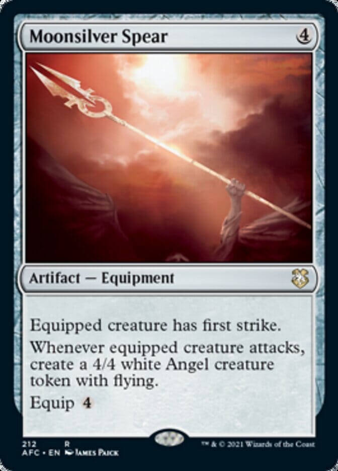 Moonsilver Spear [Dungeons & Dragons: Adventures in the Forgotten Realms Commander] MTG Single Magic: The Gathering  | Multizone: Comics And Games