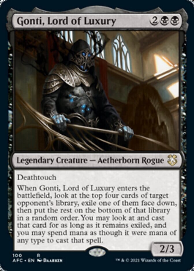 Gonti, Lord of Luxury [Dungeons & Dragons: Adventures in the Forgotten Realms Commander] MTG Single Magic: The Gathering  | Multizone: Comics And Games