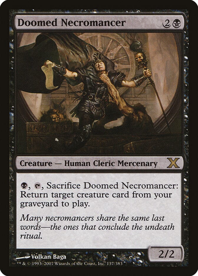 Doomed Necromancer [Tenth Edition] MTG Single Magic: The Gathering  | Multizone: Comics And Games