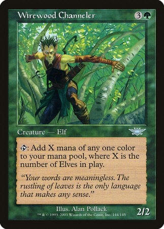 Wirewood Channeler [Legions] MTG Single Magic: The Gathering  | Multizone: Comics And Games