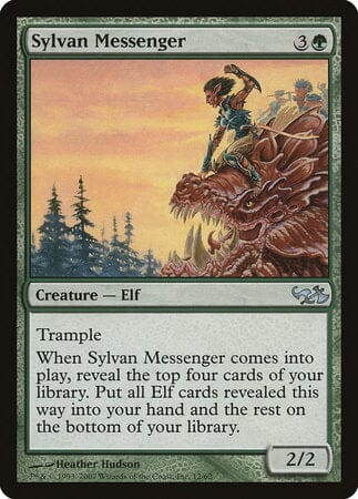 Sylvan Messenger [Duel Decks: Elves vs. Goblins] MTG Single Magic: The Gathering  | Multizone: Comics And Games