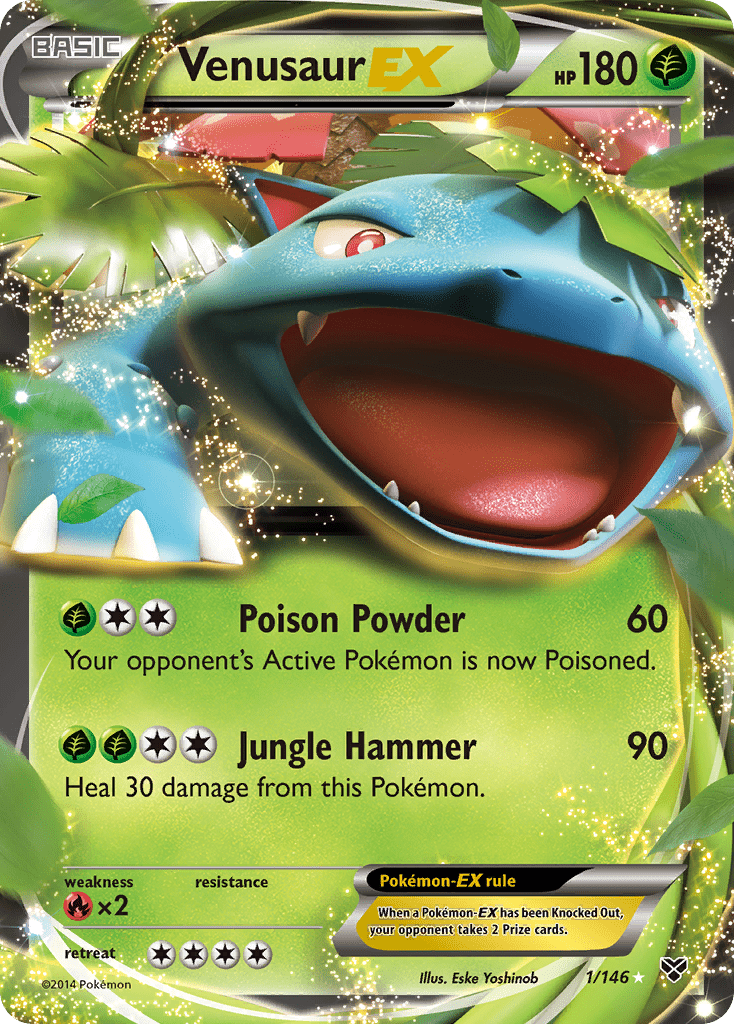 Venusaur EX (1/146) [XY: Base Set] Pokemon Single Pokémon  | Multizone: Comics And Games