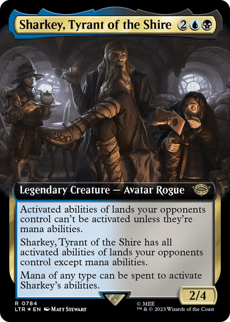 Sharkey, Tyrant of the Shire (Extended Art) (Surge Foil) [The Lord of the Rings: Tales of Middle-Earth] | Multizone: Comics And Games
