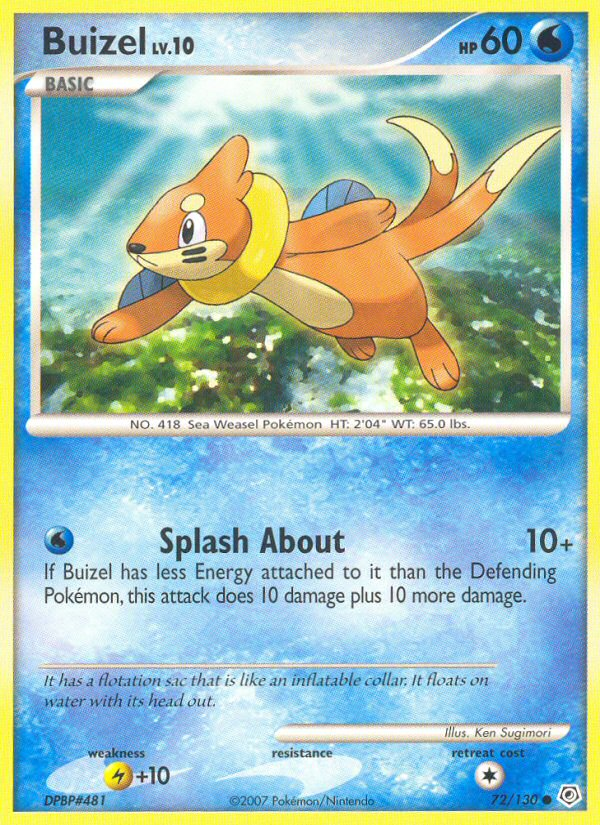 Buizel (72/130) [Diamond & Pearl: Base Set] Pokemon Single Pokémon  | Multizone: Comics And Games