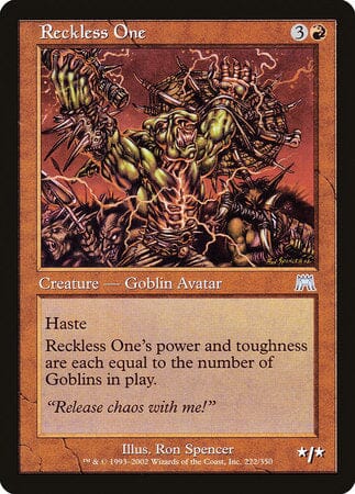 Reckless One [Onslaught] MTG Single Magic: The Gathering  | Multizone: Comics And Games