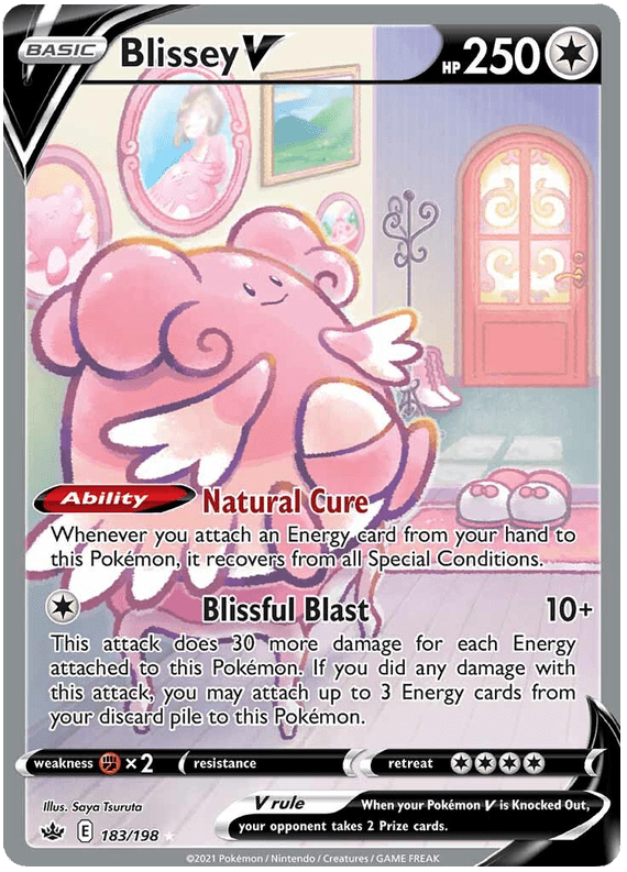 Blissey V (183/198) [Sword & Shield: Chilling Reign] Pokemon Single Pokémon  | Multizone: Comics And Games