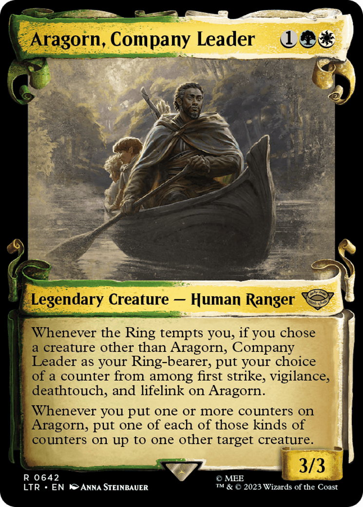 Aragorn, Company Leader [The Lord of the Rings: Tales of Middle-Earth Showcase Scrolls] MTG Single Magic: The Gathering  | Multizone: Comics And Games