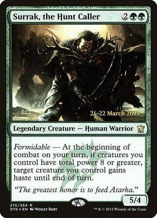 Surrak, the Hunt Caller [Dragons of Tarkir Promos] MTG Single Magic: The Gathering  | Multizone: Comics And Games
