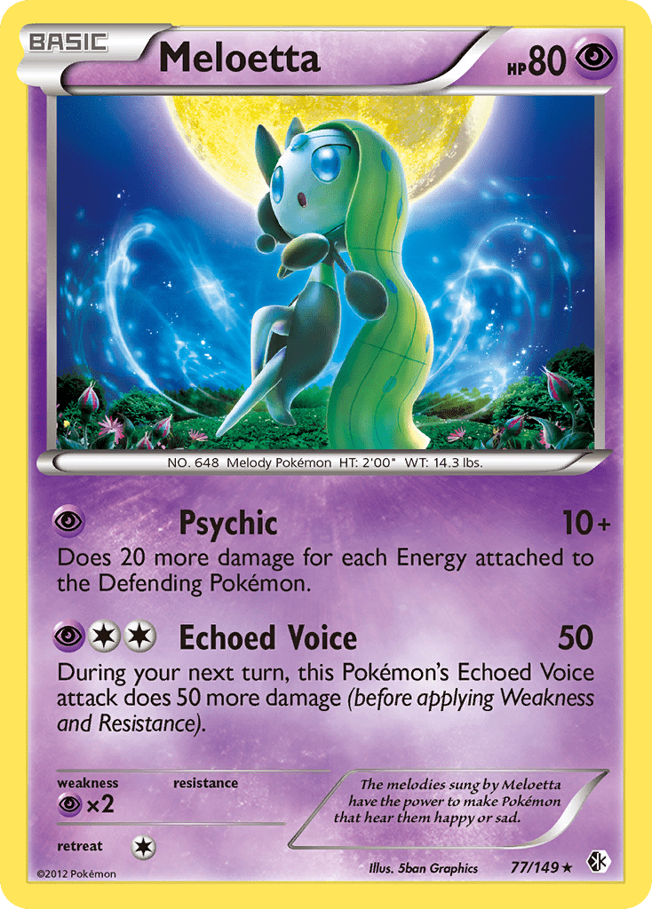 Meloetta (77/149) [Black & White: Boundaries Crossed] Pokemon Single Pokémon  | Multizone: Comics And Games