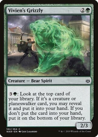 Vivien's Grizzly [War of the Spark] MTG Single Magic: The Gathering  | Multizone: Comics And Games