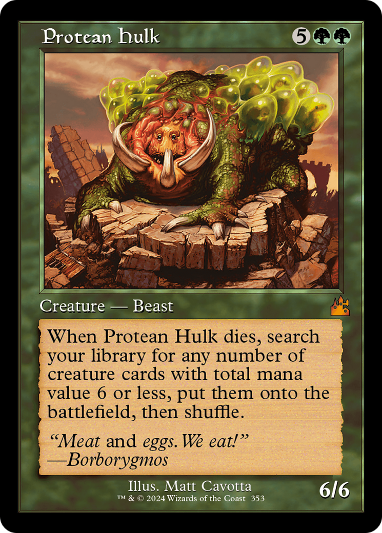 Protean Hulk (Retro Frame) [Ravnica Remastered] | Multizone: Comics And Games