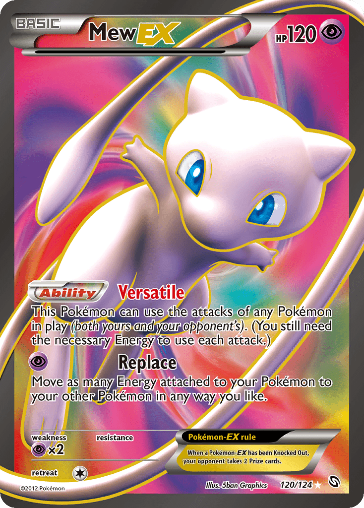 Mew EX (120/124) [Black & White: Dragons Exalted] Pokemon Single Pokémon  | Multizone: Comics And Games