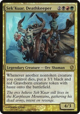 Sek'Kuar, Deathkeeper (Commander 2013) [Commander 2013 Oversized] MTG Single Magic: The Gathering  | Multizone: Comics And Games