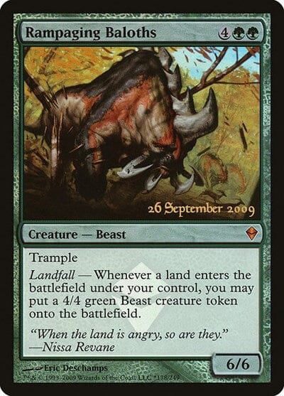 Rampaging Baloths [Zendikar Promos] MTG Single Magic: The Gathering  | Multizone: Comics And Games