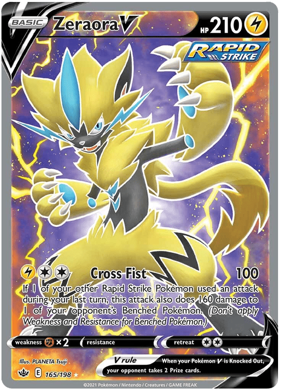 Zeraora V (165/198) [Sword & Shield: Chilling Reign] Pokemon Single Pokémon  | Multizone: Comics And Games
