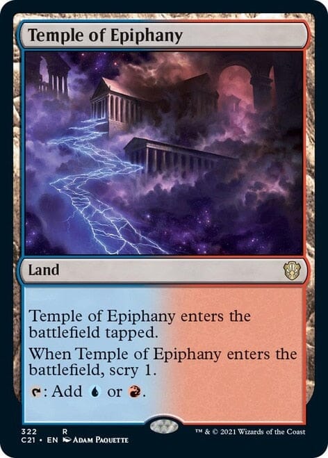Temple of Epiphany [Commander 2021] MTG Single Magic: The Gathering  | Multizone: Comics And Games