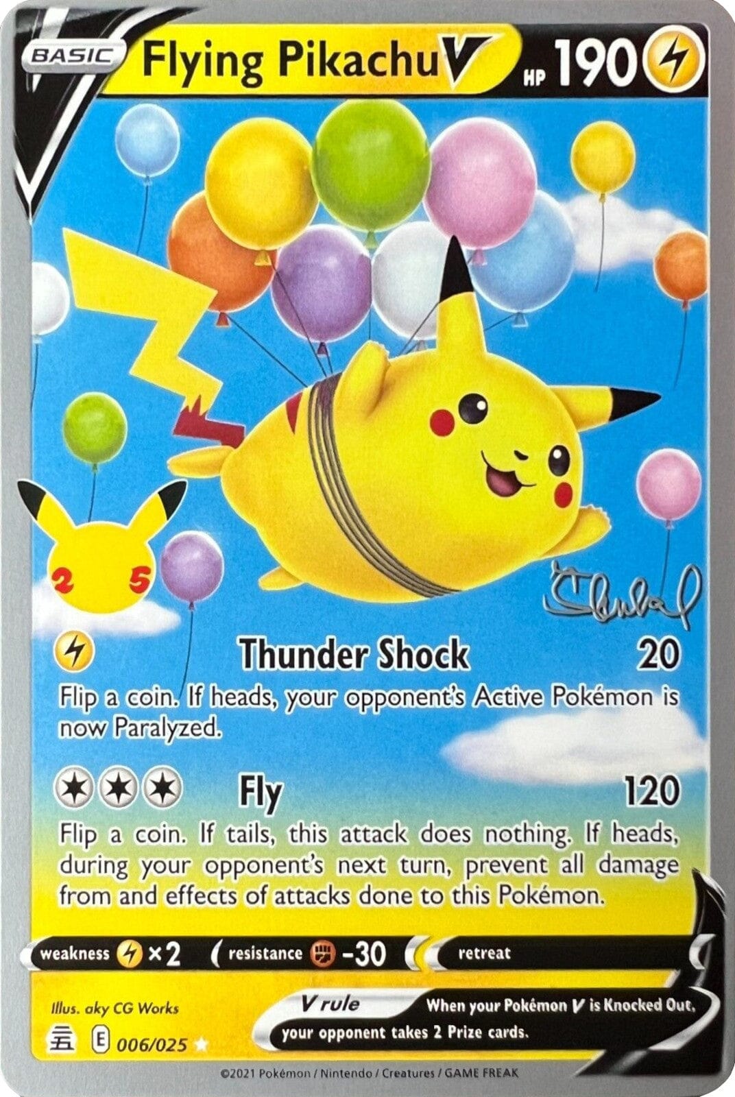 Flying Pikachu V (006/025) (ADP - Ondrej Skubal) [World Championships 2022] Pokemon Single Pokémon  | Multizone: Comics And Games