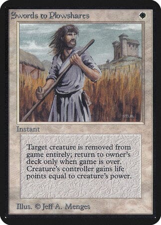 Swords to Plowshares [Limited Edition Alpha] MTG Single Magic: The Gathering  | Multizone: Comics And Games
