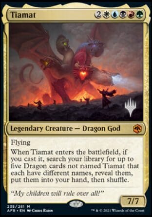Tiamat (Promo Pack) [Dungeons & Dragons: Adventures in the Forgotten Realms Promos] MTG Single Magic: The Gathering  | Multizone: Comics And Games