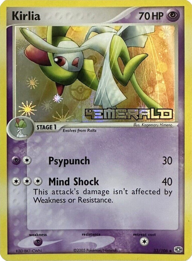 Kirlia (33/106) (Stamped) [EX: Emerald] Pokemon Single Pokémon  | Multizone: Comics And Games