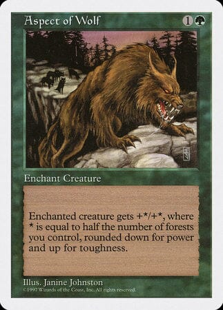 Aspect of Wolf [Fifth Edition] MTG Single Magic: The Gathering  | Multizone: Comics And Games