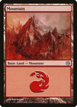 Mountain (107) [Duels of the Planeswalkers] MTG Single Magic: The Gathering  | Multizone: Comics And Games