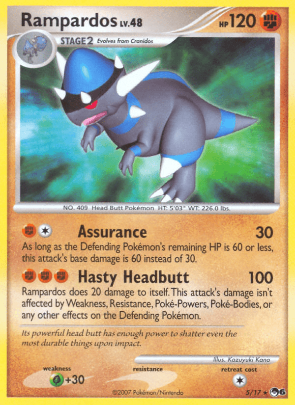 Rampardos (5/17) [POP Series 6] Pokemon Single Pokémon  | Multizone: Comics And Games
