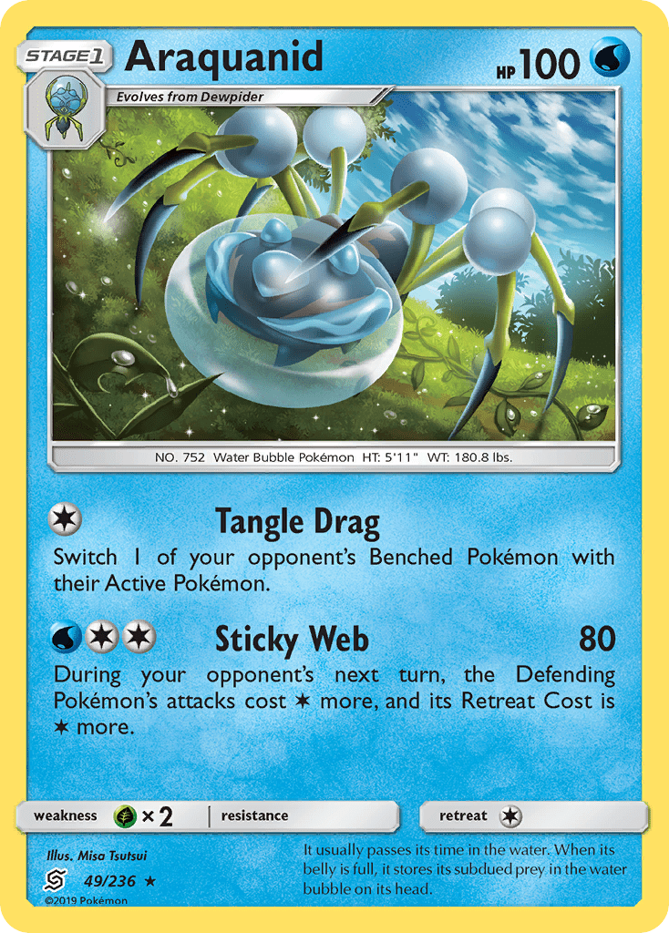 Araquanid (49/236) [Sun & Moon: Unified Minds] Pokemon Single Pokémon  | Multizone: Comics And Games