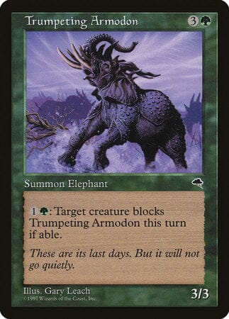 Trumpeting Armodon [Tempest] MTG Single Magic: The Gathering  | Multizone: Comics And Games