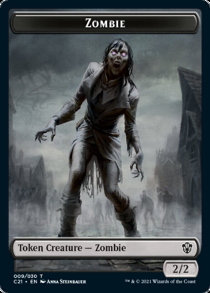 Zombie // Spirit Token [Commander 2021 Tokens] MTG Single Magic: The Gathering  | Multizone: Comics And Games