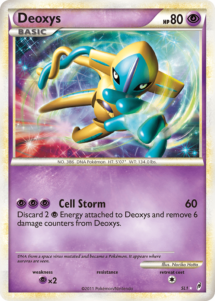 Deoxys (SL1) [HeartGold & SoulSilver: Call of Legends] Pokemon Single Pokémon  | Multizone: Comics And Games