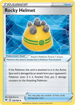 Rocky Helmet (159/185) [Sword & Shield: Vivid Voltage] Pokemon Single Pokémon  | Multizone: Comics And Games