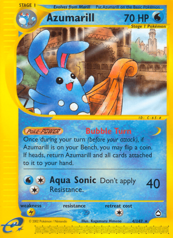 Azumarill (4/147) [Aquapolis] Pokemon Single Pokémon  | Multizone: Comics And Games