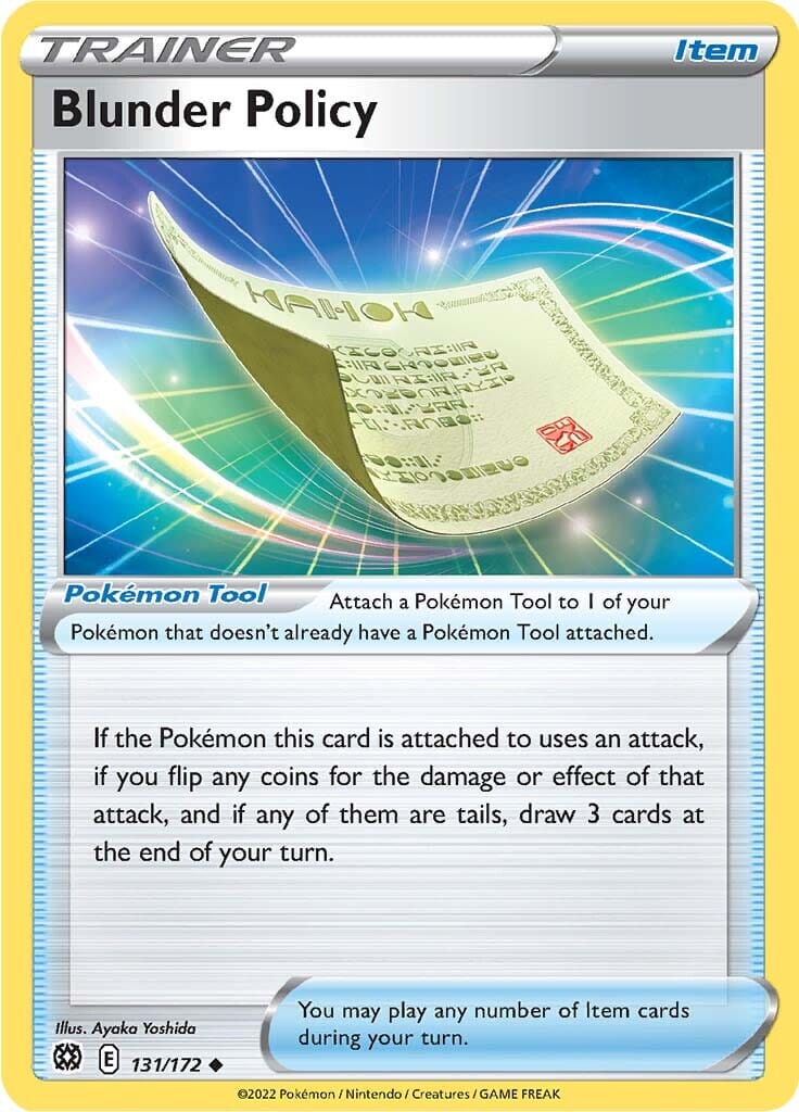 Blunder Policy (131/172) [Sword & Shield: Brilliant Stars] Pokemon Single Pokémon  | Multizone: Comics And Games
