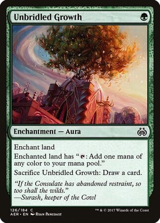 Unbridled Growth [Aether Revolt] MTG Single Magic: The Gathering  | Multizone: Comics And Games