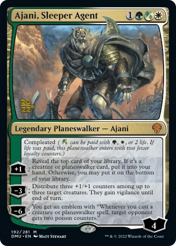 Ajani, Sleeper Agent [Dominaria United Prerelease Promos] MTG Single Magic: The Gathering  | Multizone: Comics And Games