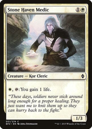 Stone Haven Medic [Battle for Zendikar] MTG Single Magic: The Gathering  | Multizone: Comics And Games