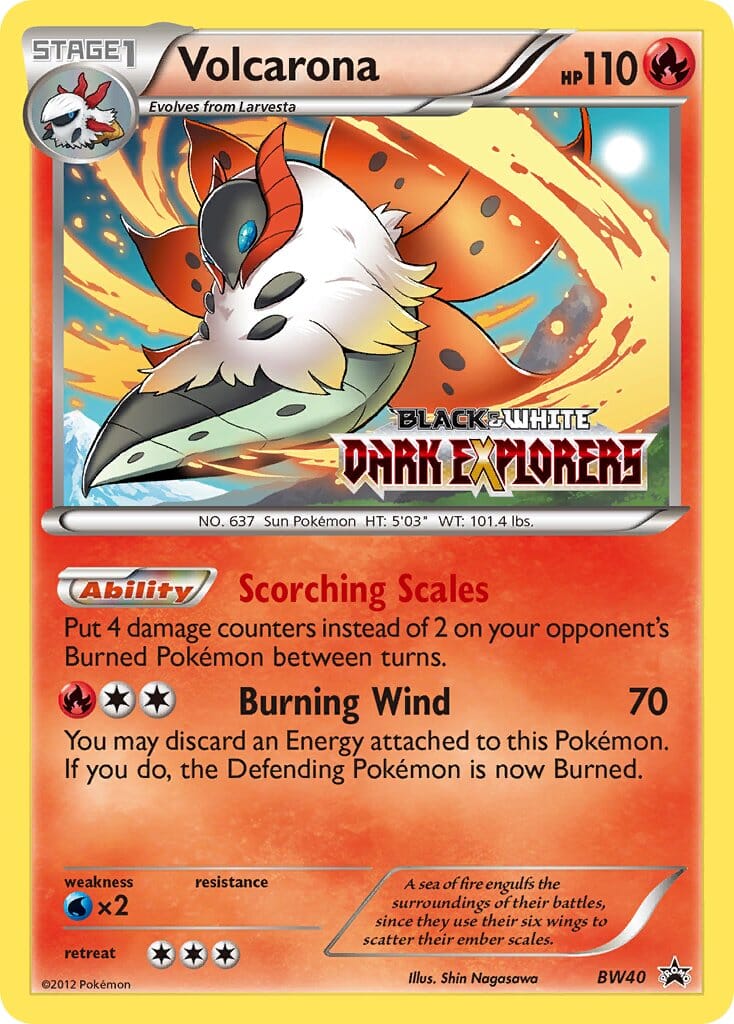 Volcarona (BW40) (Staff Prerelease Promo) [Black & White: Black Star Promos] Pokemon Single Pokémon  | Multizone: Comics And Games