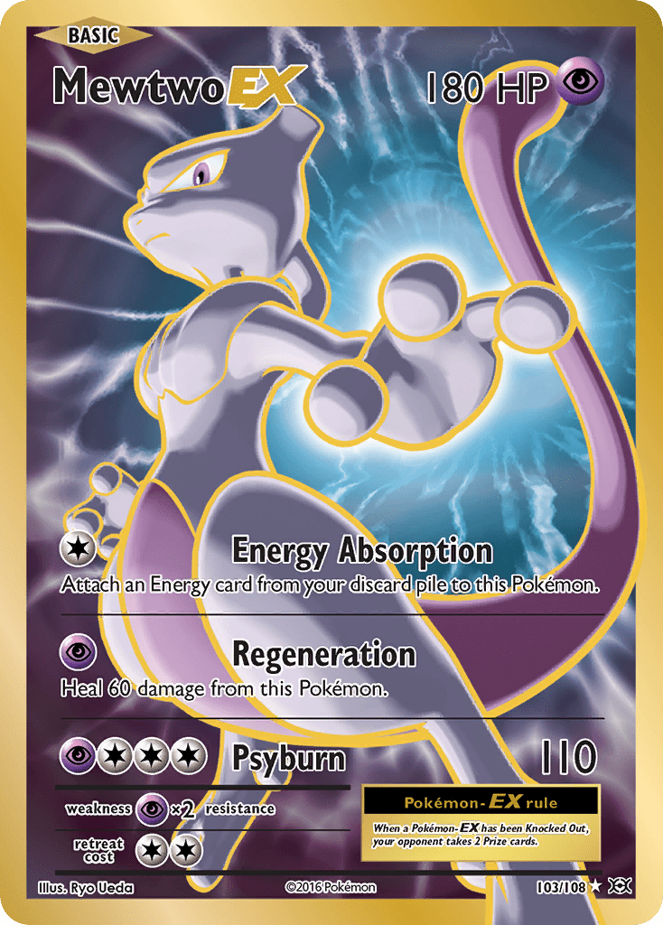 Mewtwo EX (103/108) [XY: Evolutions] Pokemon Single Pokémon  | Multizone: Comics And Games