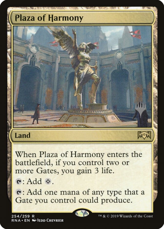 Plaza of Harmony (Promo Pack) [Ravnica Allegiance Promos] MTG Single Magic: The Gathering  | Multizone: Comics And Games