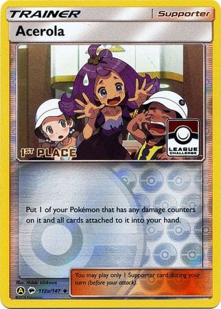 Acerola (112a/147) (League Promo 1st Place) [Sun & Moon: Burning Shadows] Pokemon Single Pokémon  | Multizone: Comics And Games