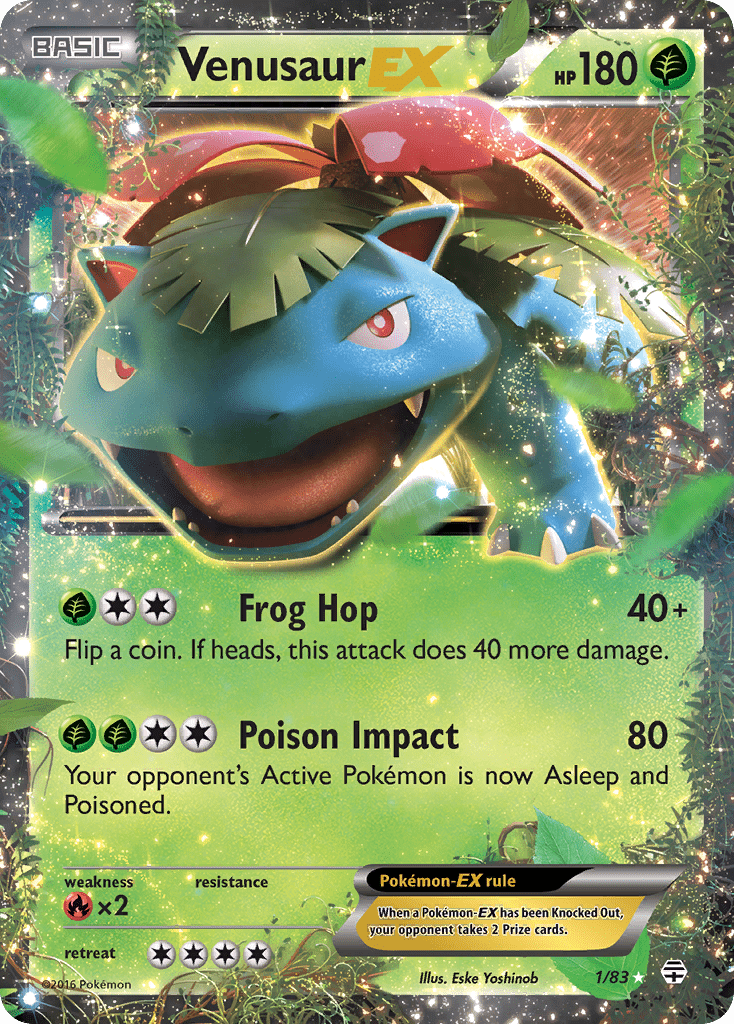 Venusaur EX (1/83) [XY: Generations] Pokemon Single Pokémon  | Multizone: Comics And Games