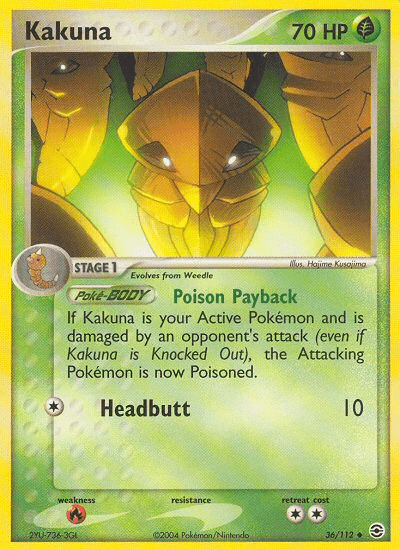 Kakuna (36/112) [EX: FireRed & LeafGreen] Pokemon Single Pokémon  | Multizone: Comics And Games