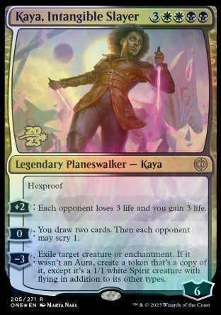 Kaya, Intangible Slayer [Phyrexia: All Will Be One Prerelease Promos] MTG Single Magic: The Gathering  | Multizone: Comics And Games