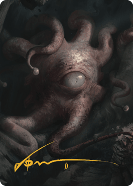 Consuming Aberration Art Card (Gold-Stamped Signature) [Commander Legends: Battle for Baldur's Gate Art Series] MTG Single Magic: The Gathering  | Multizone: Comics And Games