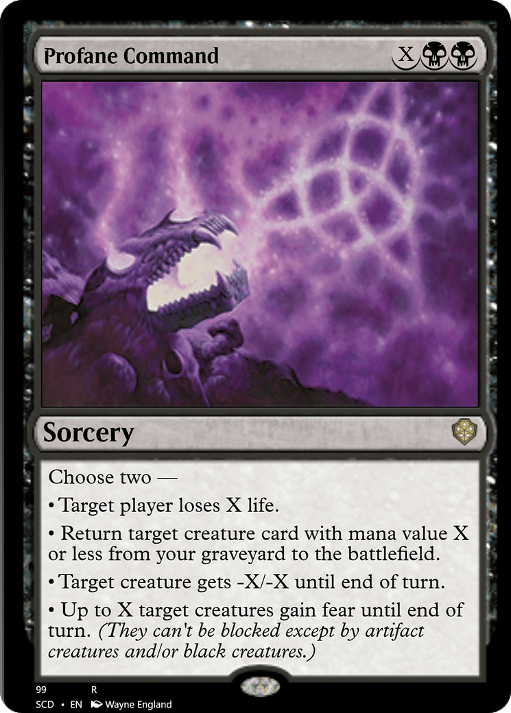 Profane Command [Starter Commander Decks] MTG Single Magic: The Gathering  | Multizone: Comics And Games