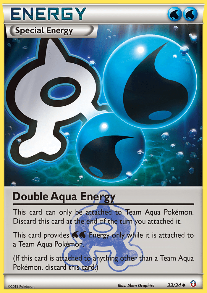 Double Aqua Energy (33/34) [XY: Double Crisis] Pokemon Single Pokémon  | Multizone: Comics And Games