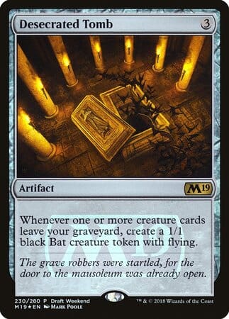 Desecrated Tomb (Draft Weekend) [Core Set 2019 Promos] MTG Single Magic: The Gathering  | Multizone: Comics And Games